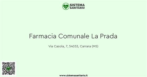 Orari Farmacia Comunale La Prada 